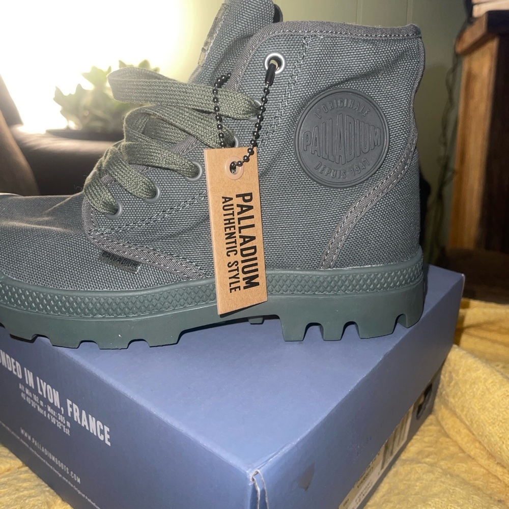 Palladium Olive Athletic Shoes